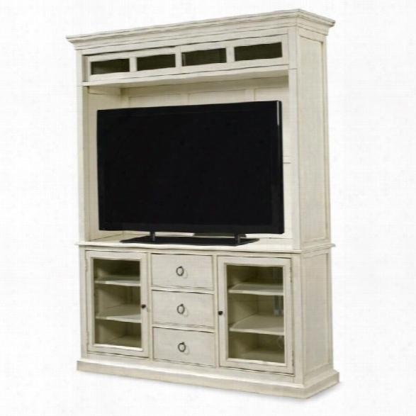 Universal Furniture Summer Hill Entertainment Console With Deck In Cotton