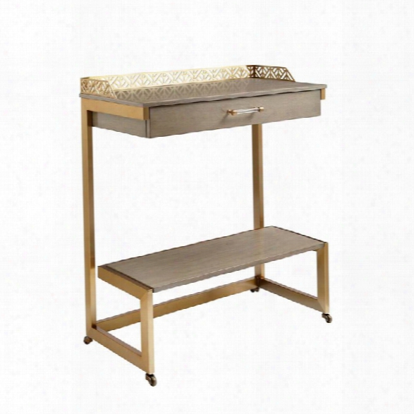 Coastal Living Oasis-catalina Bar Cart In Grey Birch