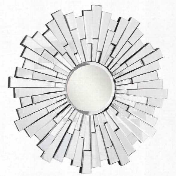 Elegant Lighting Modern 48 Round Decorative Mirror In Silver