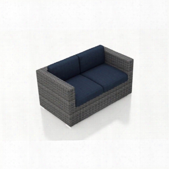 Harmonia Living District Patio Loveseat In Spectrum Indigo