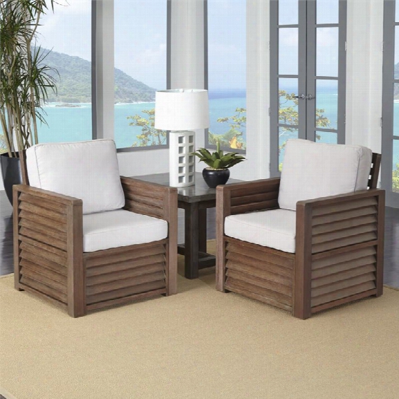 Home Styles Barnside 3 Piece Patio Chair Set In Aged Barnside