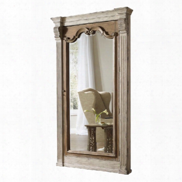 Hooker Furniture Chatelet Floor Mirror With Jewelry Storage In White