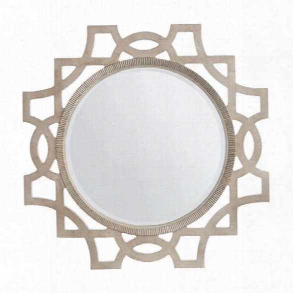 Juniper Dell Ac Cent Mirror In Tarnished Silver Leaf