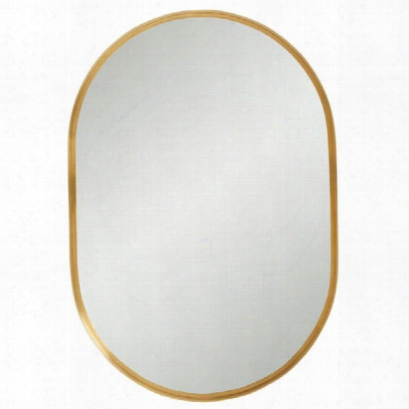 Stanley Furniture Panavista Capsule Mirror In Satin Brass