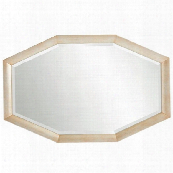 Stanley Furniture Panavista Panorama Polygon Mirror In Tarnished Silver Leaf