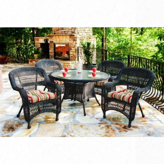 Tortuga Portside 5 Pi Ece Patio Dining Set-amber/ Haliwell Caribbean