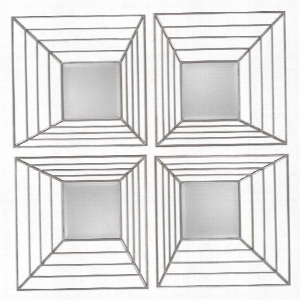 Uttermost Denain Square Mirrors (set Of 4)
