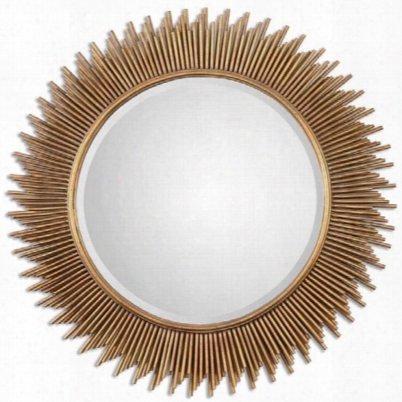 Uttermost Marlo Round Gold Mirror