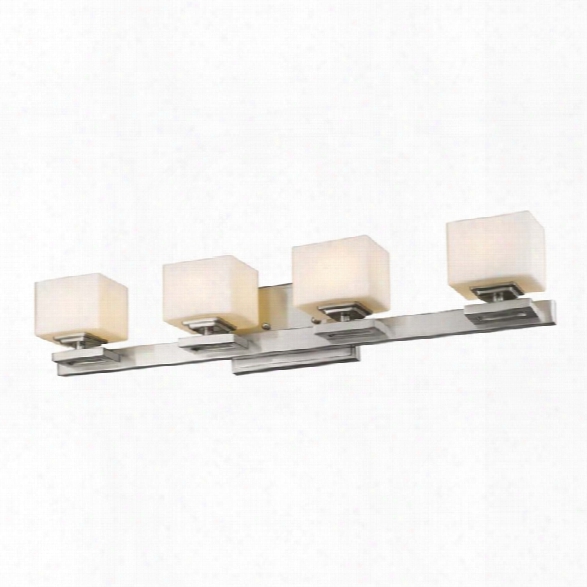 Z-lite Cuvier 4 Light Led Vanity Light In Brushed Nickel