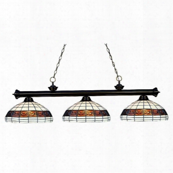 Z-lite Grande 3 Light Billiard Light In Bronze