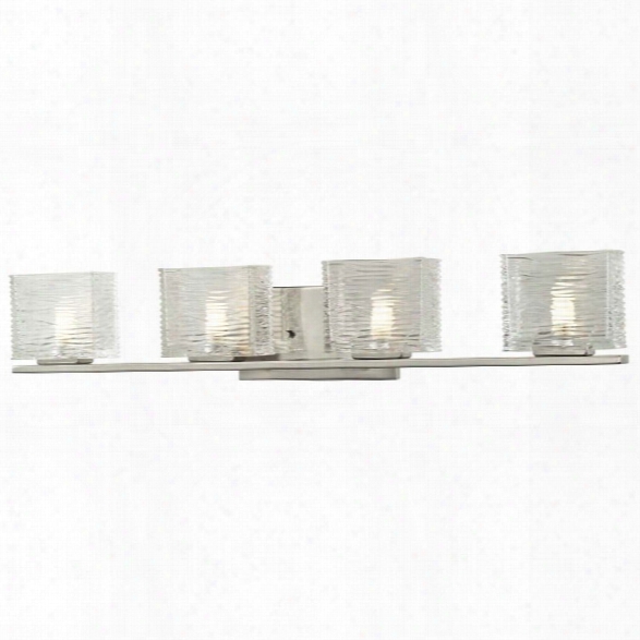 Z-lite Jaol 4 Light Led Vanity Light In Brushed Nickel