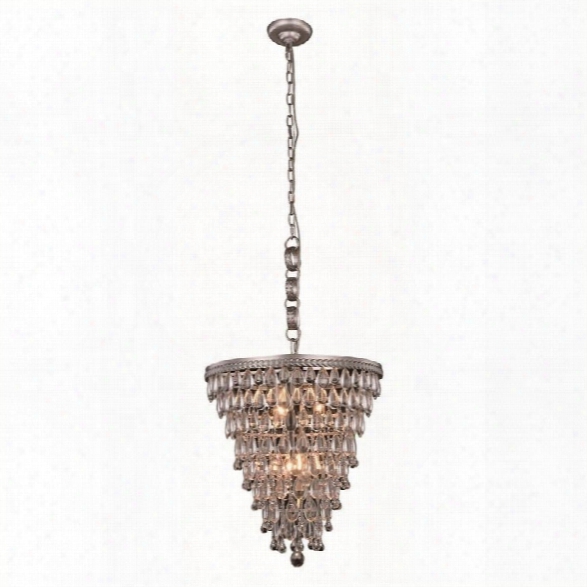 Elegant Lighting Nordic 18 5 Light Royal Crystal Pendant Lamp