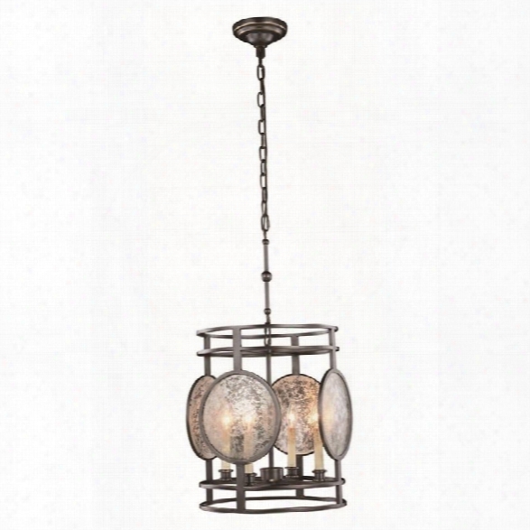 Elegant Lighting Twilight 15 4 Light Pendant Lamp In Bronze