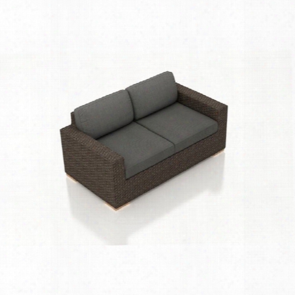 Harmonia Living Arden Patio Loveseat In Canvas Charcoal