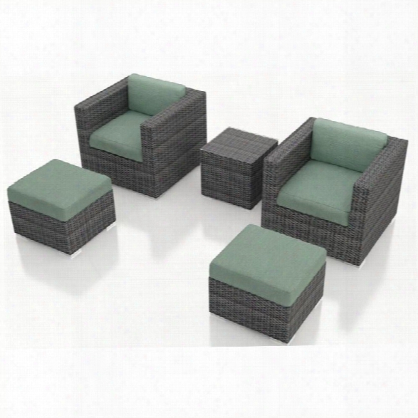 Harmonia Living District 5 Piece Patio Lounge Set In Canvas Spa