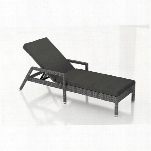 Harmonia Living District Patio Chaise Lounge In Canvas Charcoal