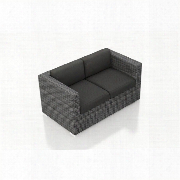 Harmonia Living Region Patio Loveseat In Canvas Charcoal