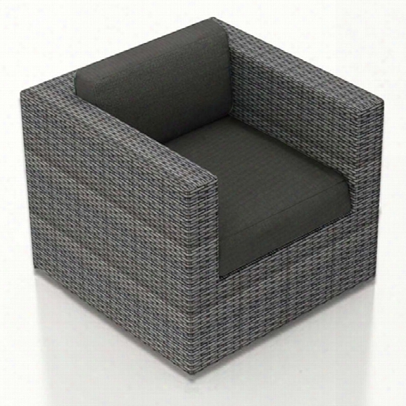 Harmonia Living District Swivel Patio Glider In Canvas Charcoal