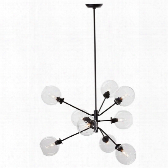 Nuevo Atom  28.75 9 Light Glass Pendant