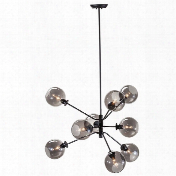 Nuevo Atom 28.75 9 Light Pendant In Gray