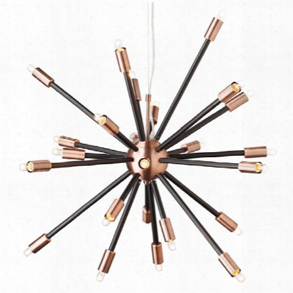 Nuevo Sergei 24 Light Pendant In Copper