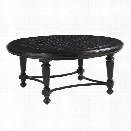 Tommy Bahama Kingstown Sedona Round Patio Coffee Table in Ebony