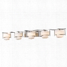 Z-Lite Porter 5 Light LED Vanity Light in Brushed Nickel