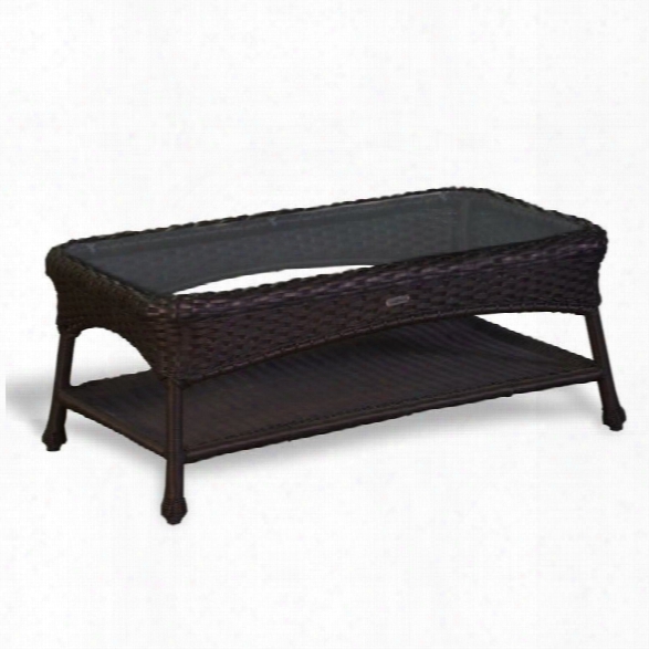Tortuga Sea Pines Outdoor Coffee Table In Tortoise