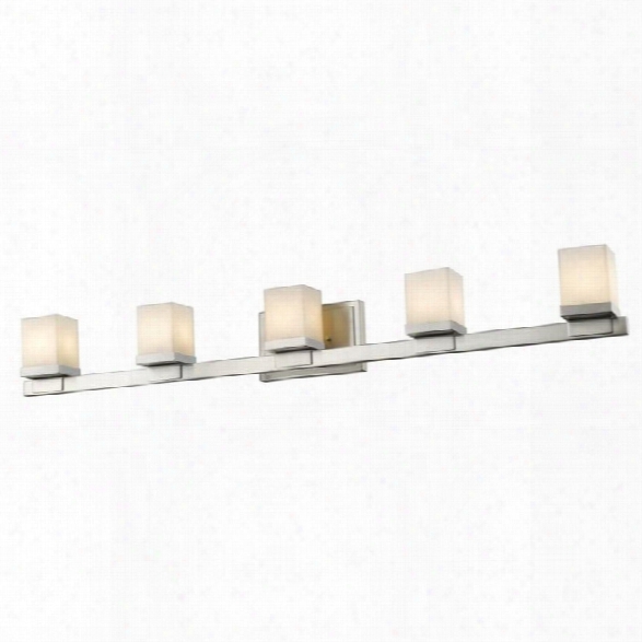 Z-lite Cadiz 5 Light Vanity Light In Brushed Nickel