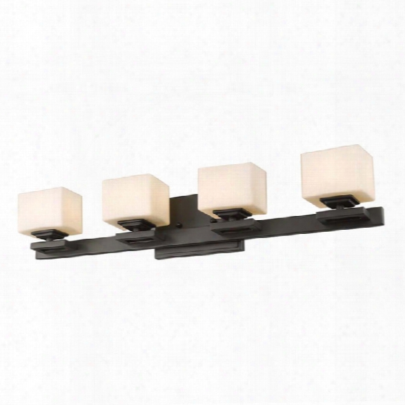 Z-lite Cuvier 4 Light Led Vanity Light In Bronze