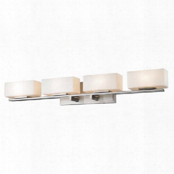 Z-lite Kaleb 4 Light Led Vanity Light In Brushed Nickel