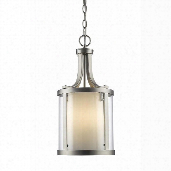 Z-l Ite Willow 3 Light Pendant In Brushed Nickel