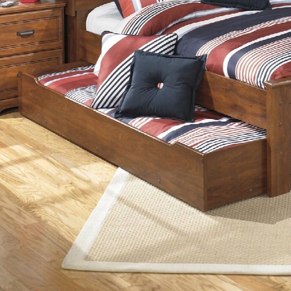 Ashley Barchan Wood Trundle In Brown