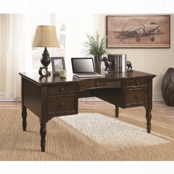 Coaster Writing Desk In Chestnut