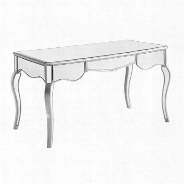 Elegant Lighting Chamberlan Mirrored Writing Desk