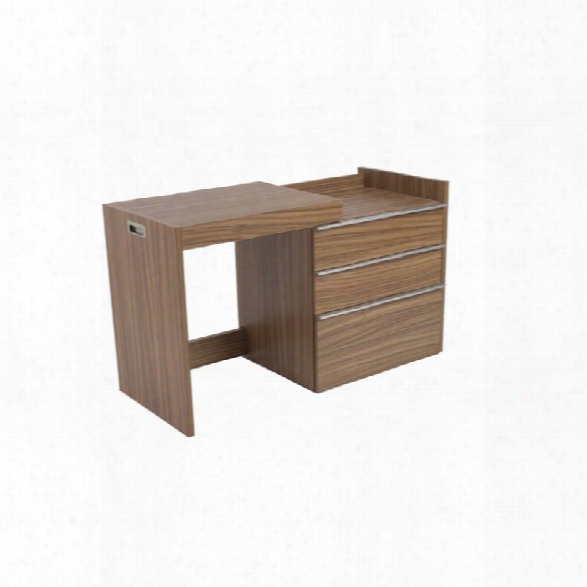 Eurostyle Dew Convertible Writing Desk In Walnut