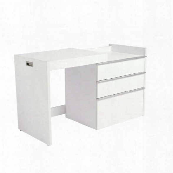 Eurostyle Dew Convertible Writing Desk In White