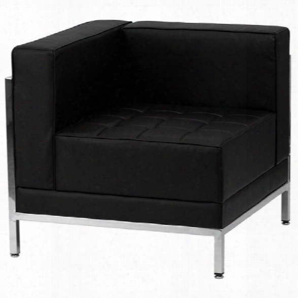 Flash Furniture Hercules Imagination Series Left Corner Chair In Black