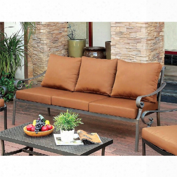 Furniture Of America Camille Patio Sofa In Black