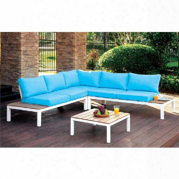 Furniture Of America Chentelli Outdoor Sectional I Nblue
