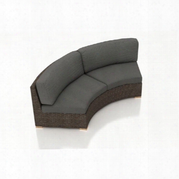 Harmonia Living Arden Cur Ved Patio Loveseat In Canvas Charcoal