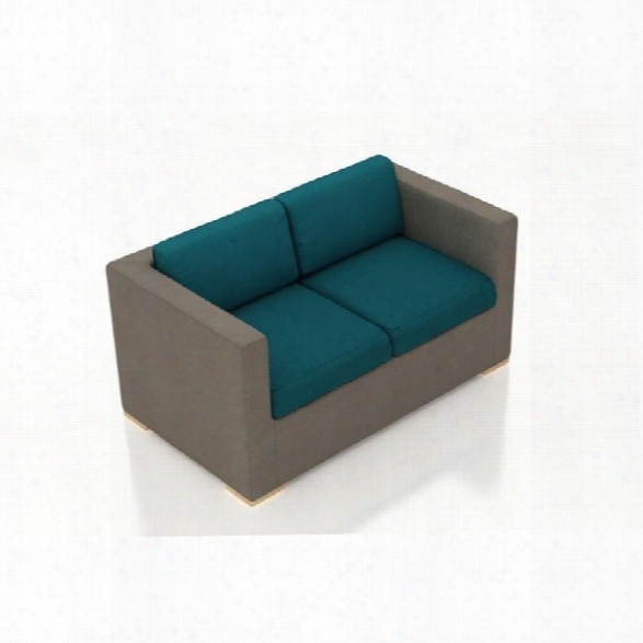 Harmonia Living Element Patio Loveseat In Spectrum Peacock