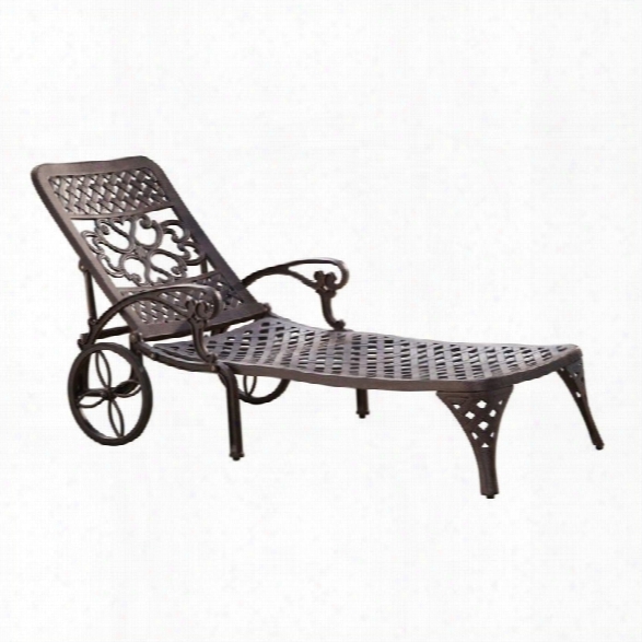 Home Styles Biscayne Outdoor Chaise Lounge Chair In Bronze