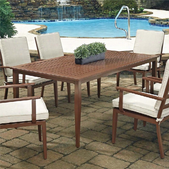 Home Styles Key West 71 X 40 Patio Dining Table In Chocolate