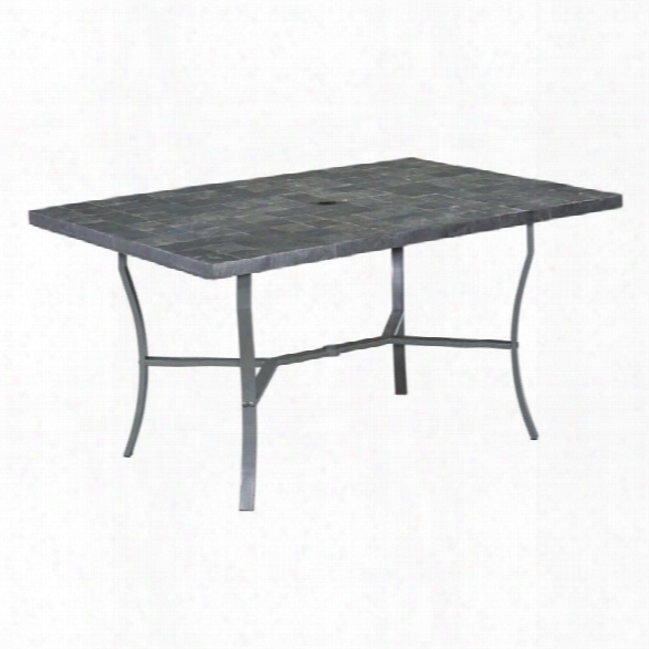 Home Styles Stone Veneer Slate Tile Top Dining Table