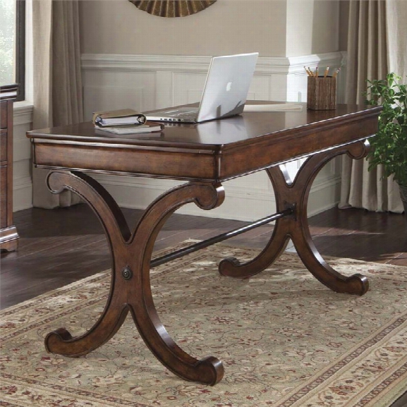 Liberty Furniture Brookview Writing Desk In Rustic Cherry