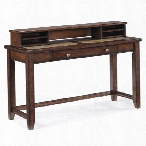 Magnussen Allister Wood Sofa Table Desk In Cinnamon
