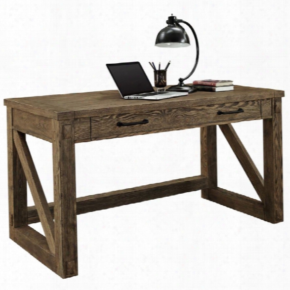 Martin Furniture Avondale Writing Desk In Weathered Oak