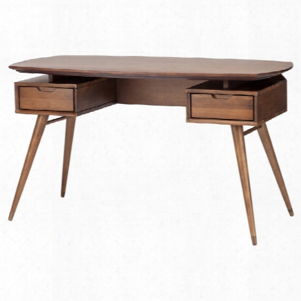 Nuevo Carel Writing Desk In Walnut Brown