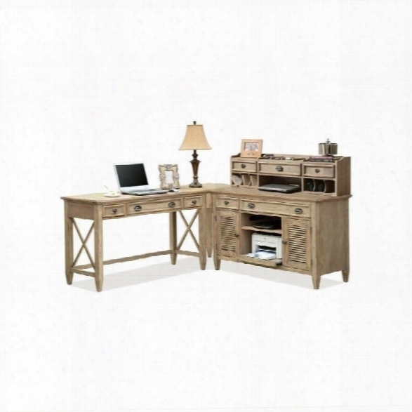 Riverside Furniture Coventry Writing Desk In Weathered Driftwood